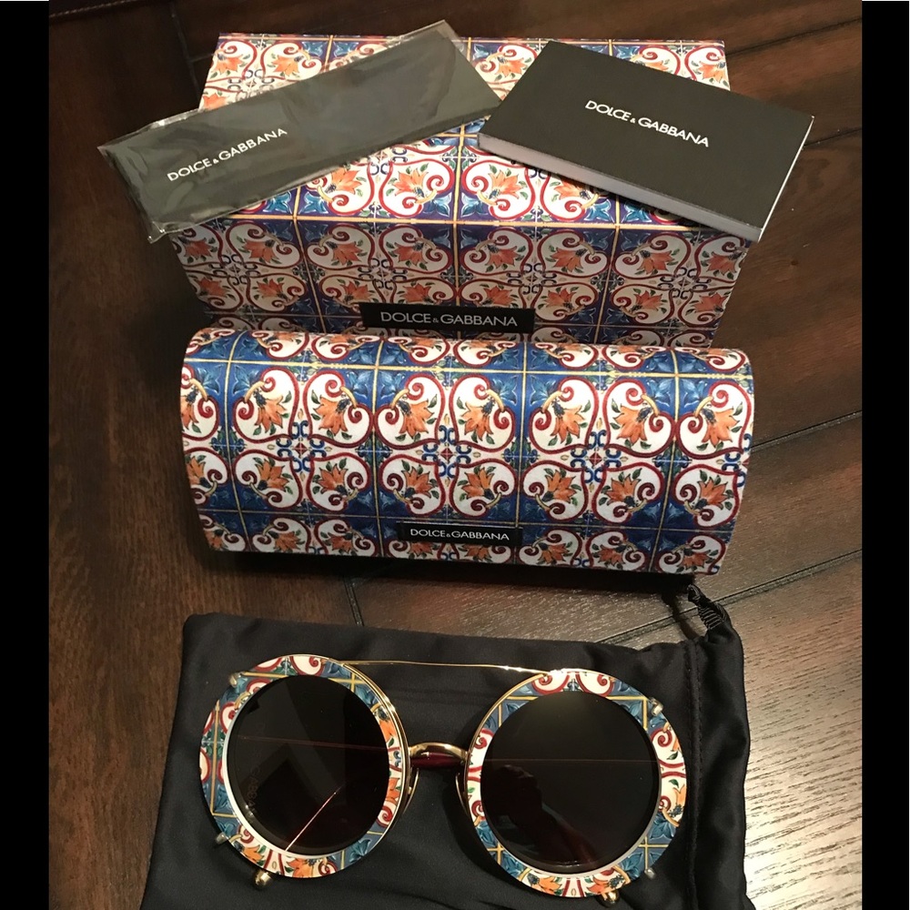 Dolce and Gabbana Majolica Sunglasses